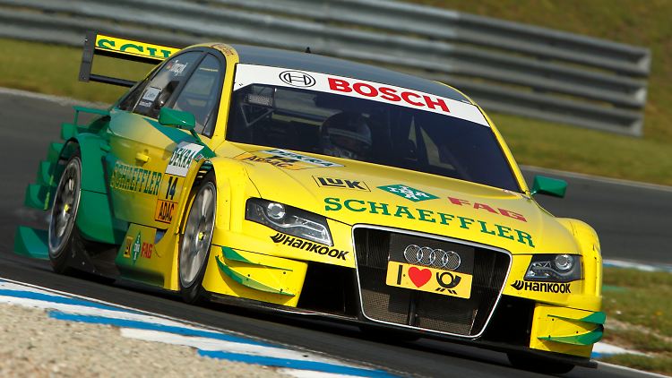 Da war die Motorhaube noch da: Martin Tomczyk auf dem Kurs in Oschersleben.