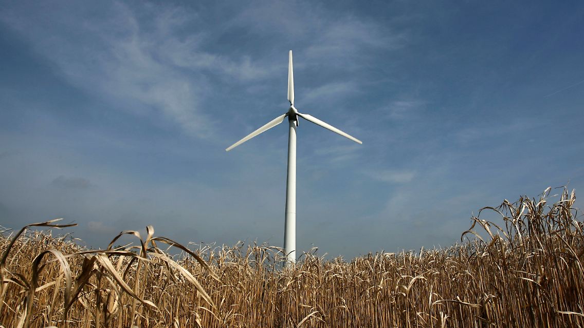 Ein einsames Windrad: Was ist los mit dem Wind dahinter?