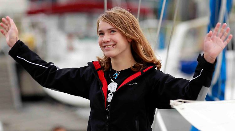 Laura Dekker im August 2010.