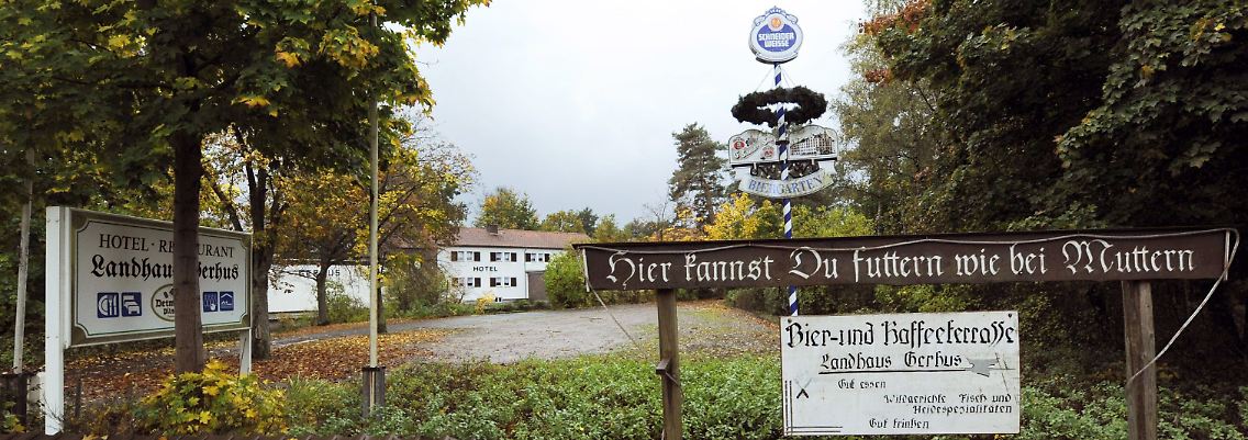 Das von Rechtsextremen besetzte ehemalige "Landhaus Gerhus".