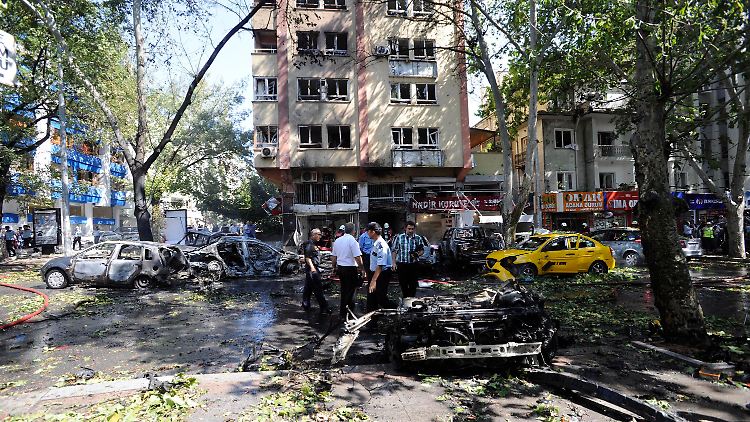 Bild der Verwüstung in Ankara.