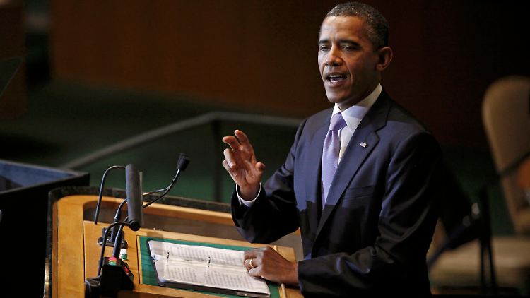 Obamas Ziel ist zwar auch eine Zweistaaten-Lösung, aber nur auf dem Verhandlungsweg.