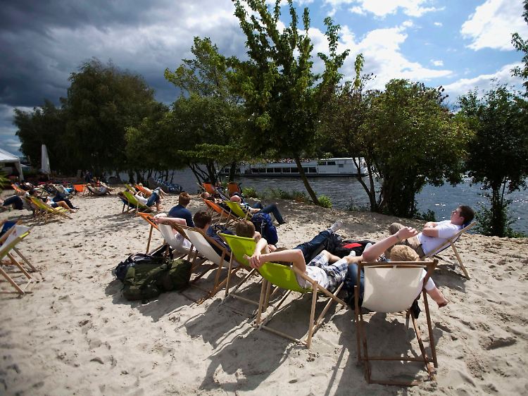 Strandbar in Berlin.