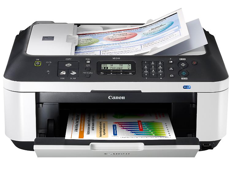 Für den Canon PIXMA MX340 empfehlen sich Patronen von Peach.