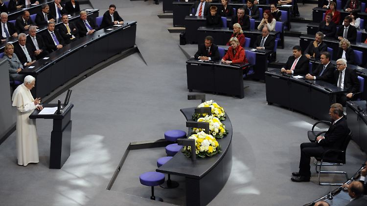 Der Papst im Bundestag.