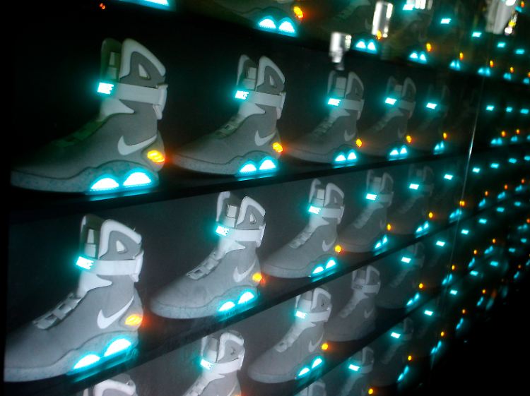 Der 2011 Nike MAG Schuh, den Michael J. Fox in "Back to the Future" als Marty McFly trug.