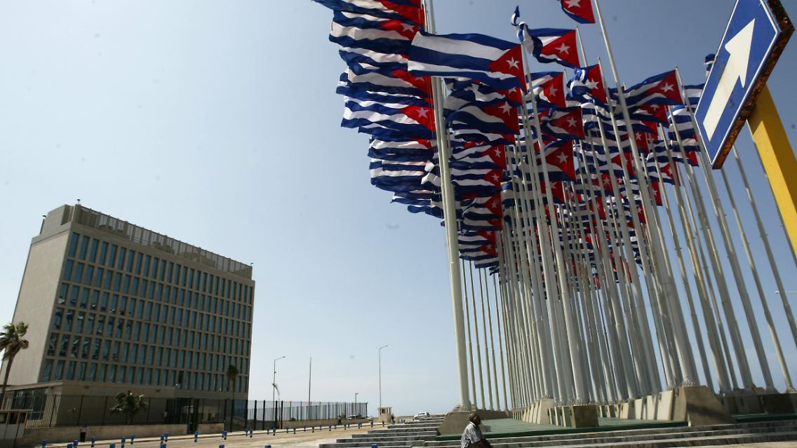 Die US-Botschaft in Havanna.