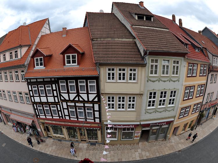 Sanierte Altstadthäuser im Zentrum von Bad Langensalza als ein Beispiel für alle deutschen Städte und Gemeinden: Die Kurstadt im thüringischen Unstrut-Hainich-Kreis bietet vor allem mittelständischen Betrieben eine Heimat.