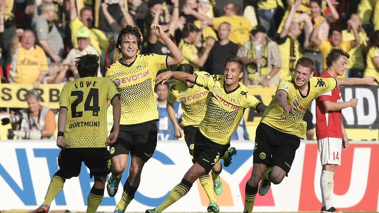 Später BVB-Jubel in Mainz.