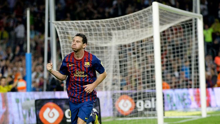 Lionel Messi steuerte zum 5:0 von Barcelona gleich drei Tore bei.