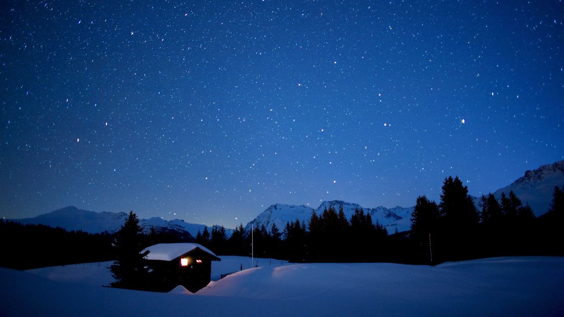 Ganz klar: Sternenhimmel über Arosa.