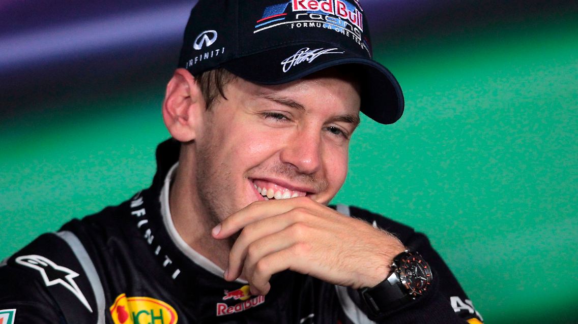 "Als ich über die Ziellinie gefahren bin, wusste ich gar nicht, ob es gereicht hat": Sebastian Vettel.