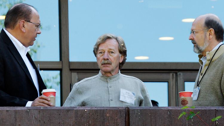 Ex-Bundesbanker Axel Weber, Yves Mersch und sein Kollege aus Belgien, Luc Coene, in Jackson Hole.