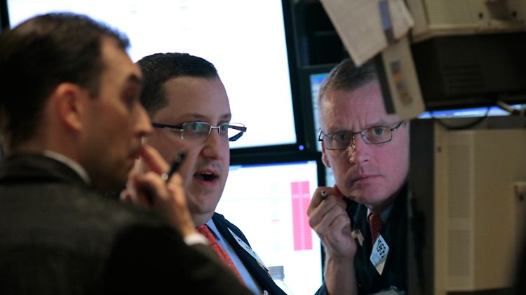 "Look, who's buying berkshire": Händler in New York.