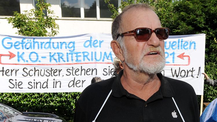 Dietrich Wagner protestiert immer noch.