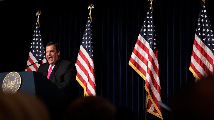 Chris Christie in der Ronald Reagan Presidential Library in Kalifornien.