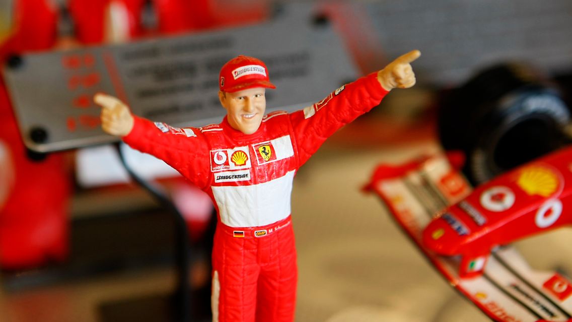 Macht auch in Plastik eine gute Figur: Michael Schumacher.