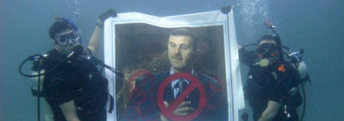 Unzufriedenheit allerorten: Demonstranten protestieren gegen Assad.