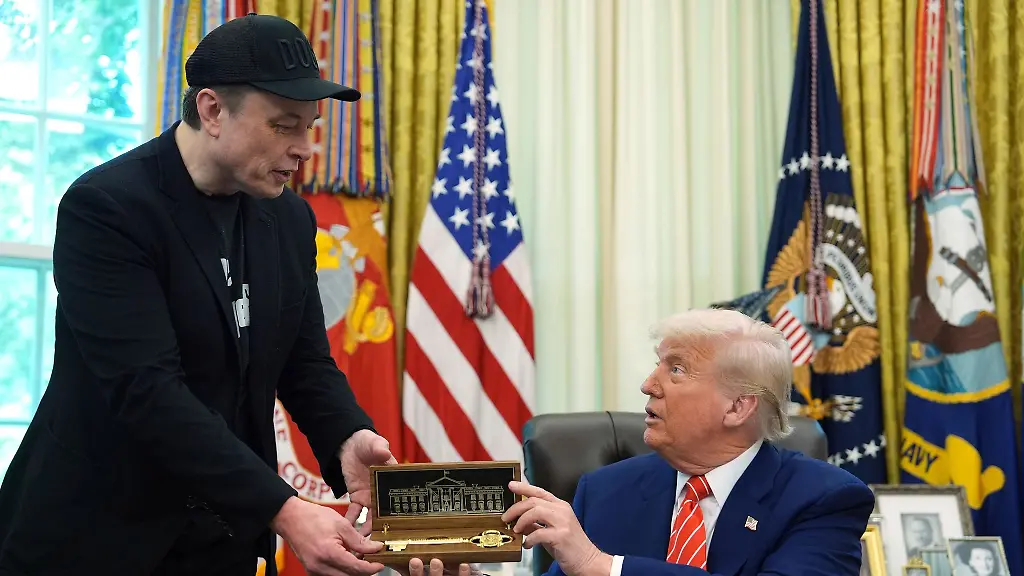 US-Praesident-Donald-Trump-und-Elon-Musk