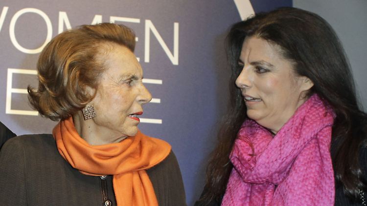 In guten Zeiten: Liliane Bettencourt mit ihrer Tochter Francoise Bettencourt-Meyers.