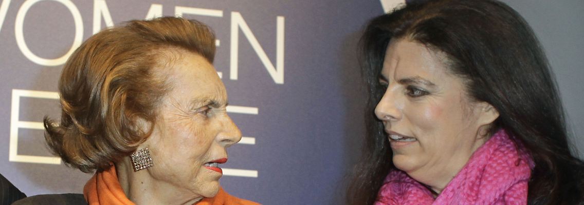 In guten Zeiten: Liliane Bettencourt mit ihrer Tochter Francoise Bettencourt-Meyers.