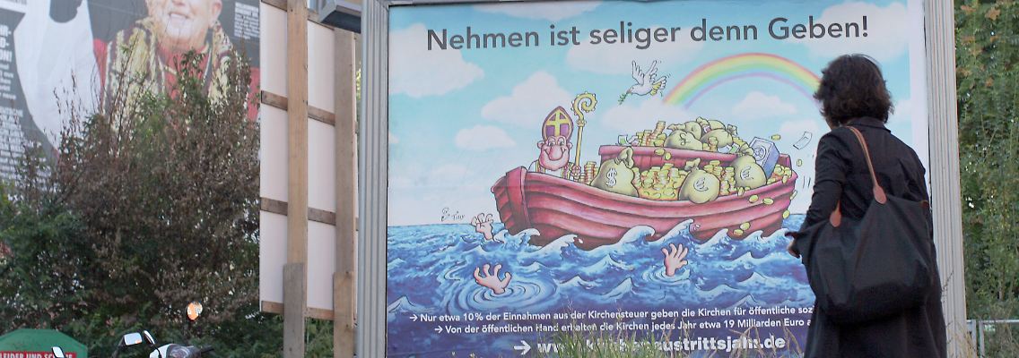 Kirchensteuer wird von den Finanzämtern der Länder eingezogen. Dafür zahlt die Kirche eine Aufwandsentschädigung.