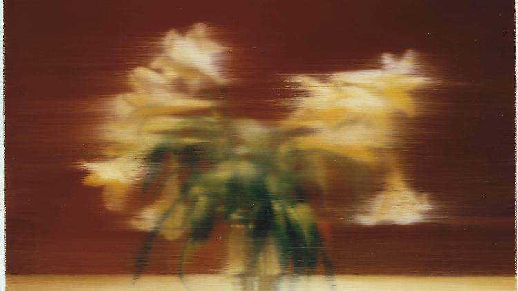Richters Bild "Lilien" aus dem Jahr 2000 (Handout der Tate Modern London).