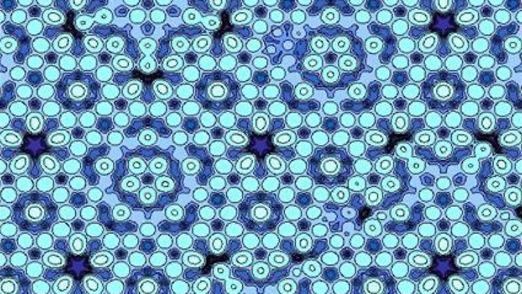 Atommodell eines Quasikristalls