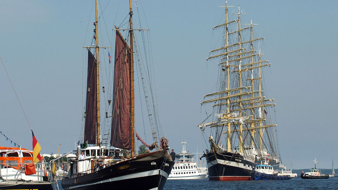Der russische Großsegler "Krusenstern" bei der "Sail Travemünde" (2007)