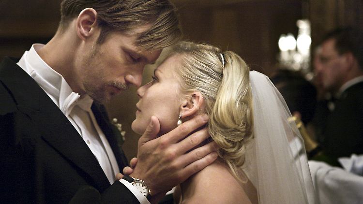 Kirsten Dunst als manisch-depressive Braut in "Melancholia".