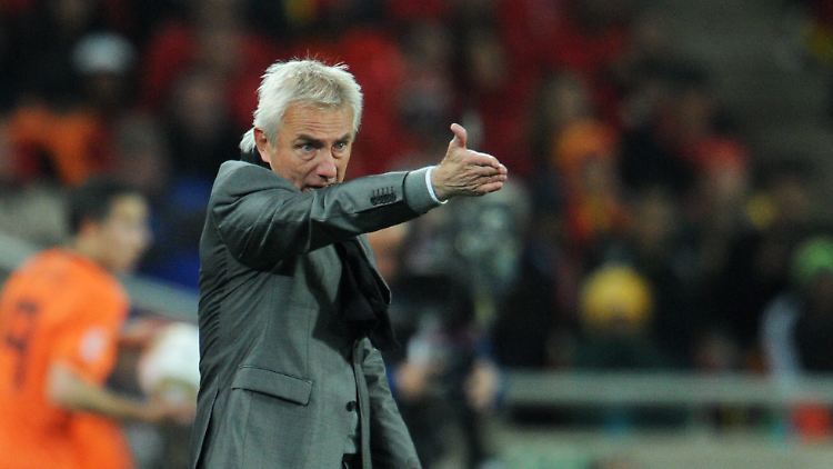 Stinksauer: Bondscoach Bert van Marwijk.