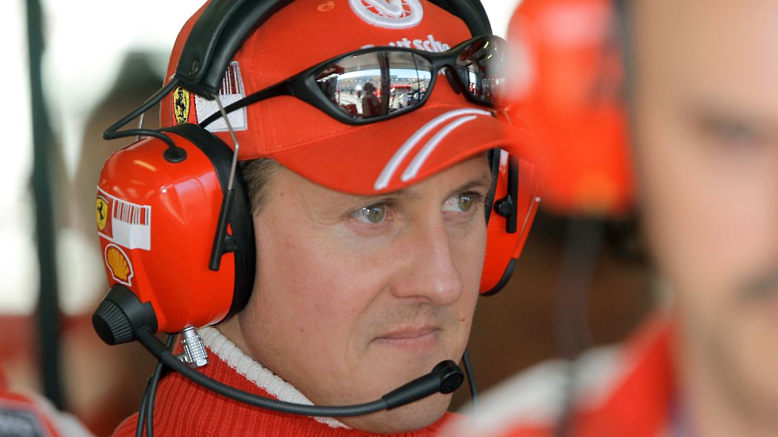 Von Ferien keine Spur: Michael Schumacher.