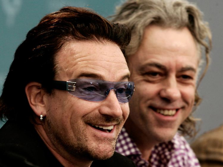 Seit langem Friedensnobelpreis-Kandidaten: Bono (links) und Bob Geldorf.