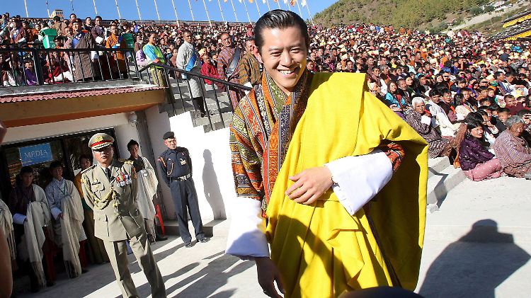 "Drachenkönig": Jigme Khesar Namgyel Wangchuck.