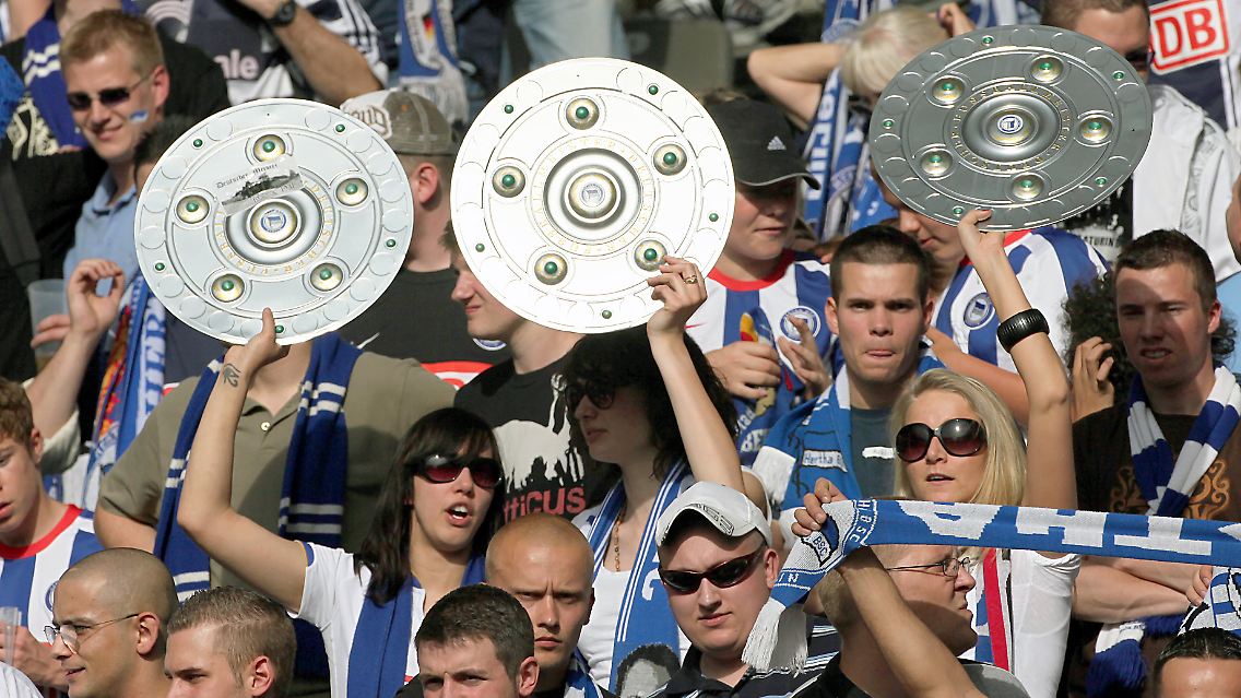 Moment, verweile doch ... hoffentlich haben sich die Hertha-Fans diese Augenblicke gut eingeprägt.