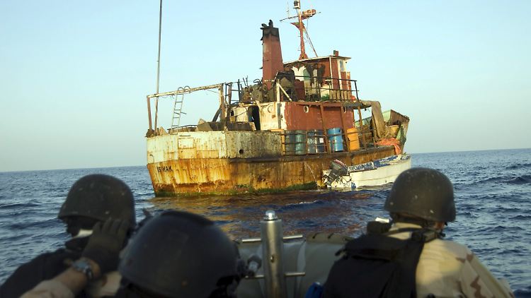 US-Navy bei der Piraten-Bekämpfung vor Somalia.