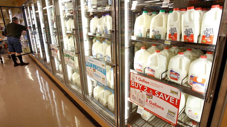 Milch in Gallonen: US-Kunden haben ganz eigene Gewohnheiten.