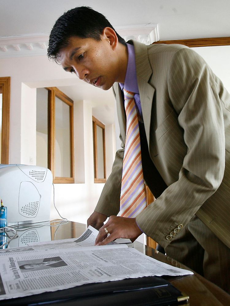 Andry Rajoelina im März in seiner Residenz in Antananarivo.
