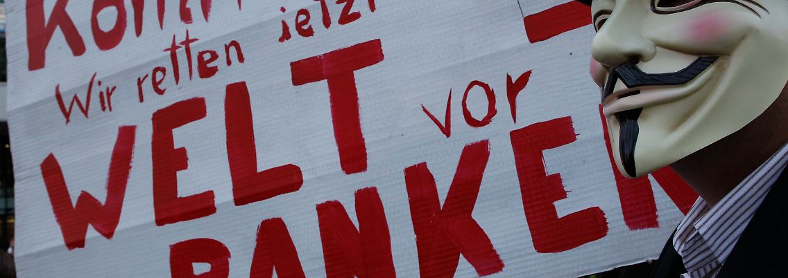 In aller Welt demonstrieren Zehntausende gegen die Macht der Banken und Finanzmärkte.