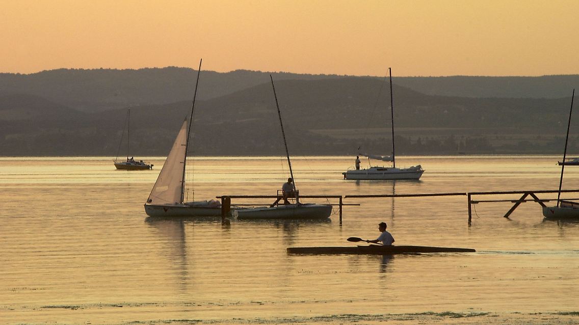 Segler in Balatonfoldvar.