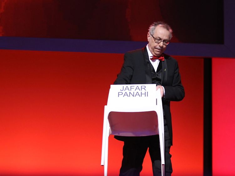 Ein leerer Stuhl auf der Berlinale.