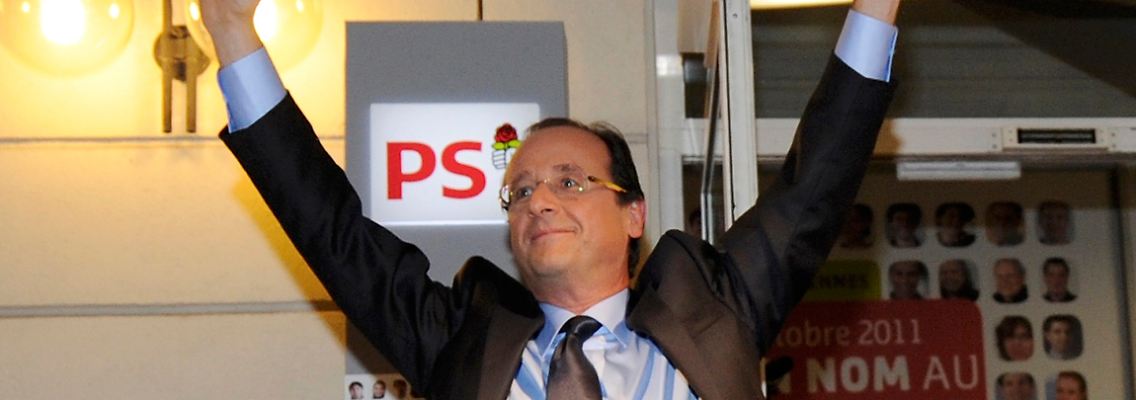 Hollande feiert seinen Etappensieg.