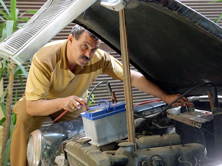 Die alten Wagen werden so gut es geht in Schuss gehalten.