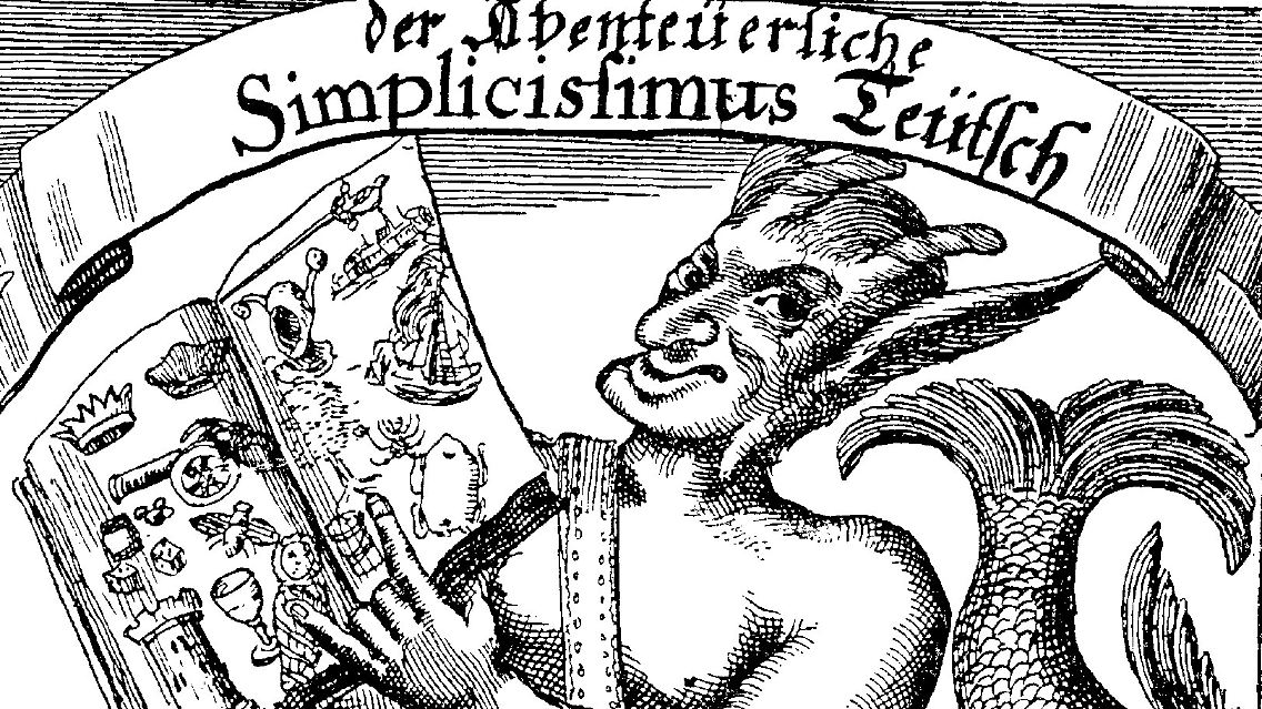 Das Original-Titelblatt des Barockromans «Simplicissimus» aus dem Jahr 1669.