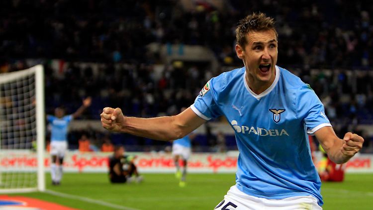 Held aus Blaubach-Diedelkopf: Miroslav Klose hat sich bei Lazio Rom unsterblich gemacht.