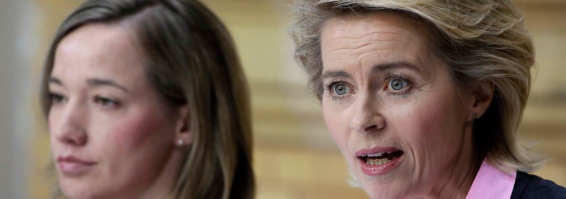 Schröder, von der Leyen: nicht einer Meinung.