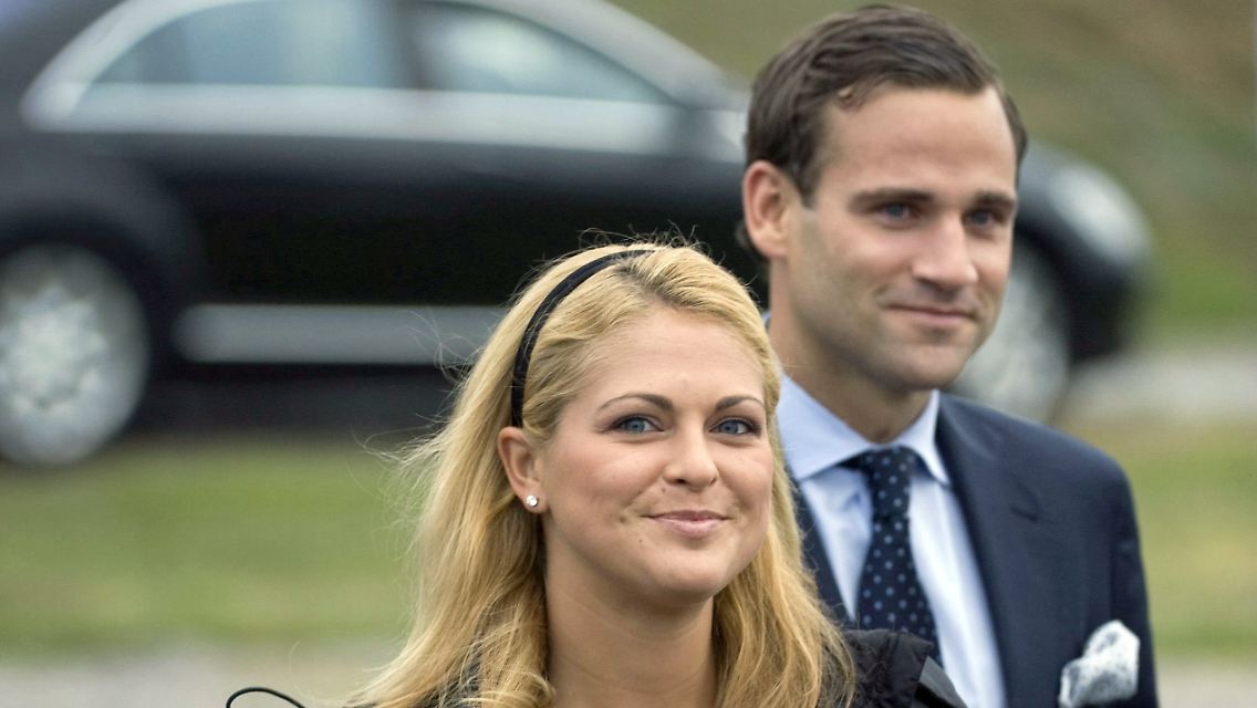 Seit Ende 2002 ein Paar: Schwedens Prinzessin Madeleine und Jonas Bergström.