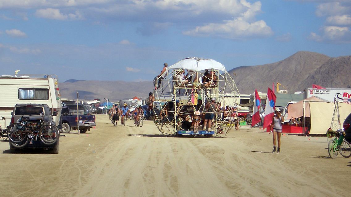 Gelände des "Burning Man" in der Wüste von Nevada (Archivbild von 2007)