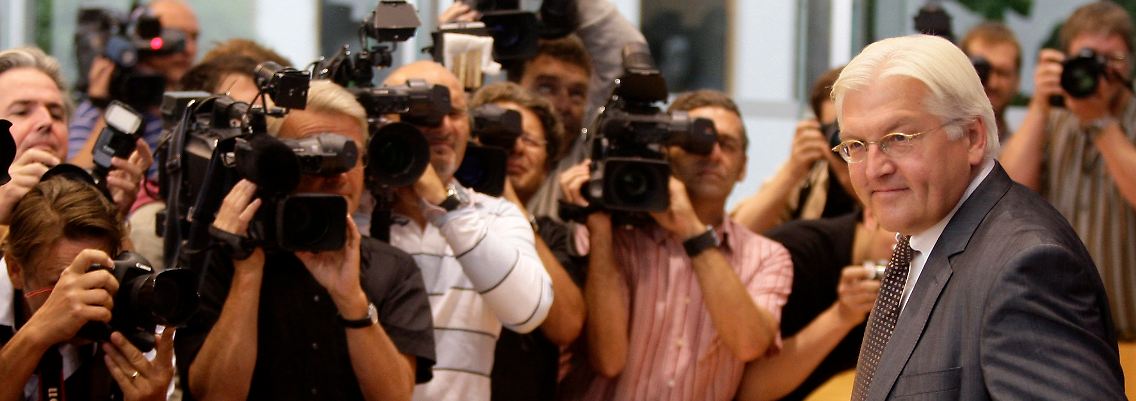 Wie stehts, Herr Steinmeier? Der SPD-Kanzlerkandidat erklärte vor der Bundespressekonferenz, wie er derzeit seine Lage sieht.