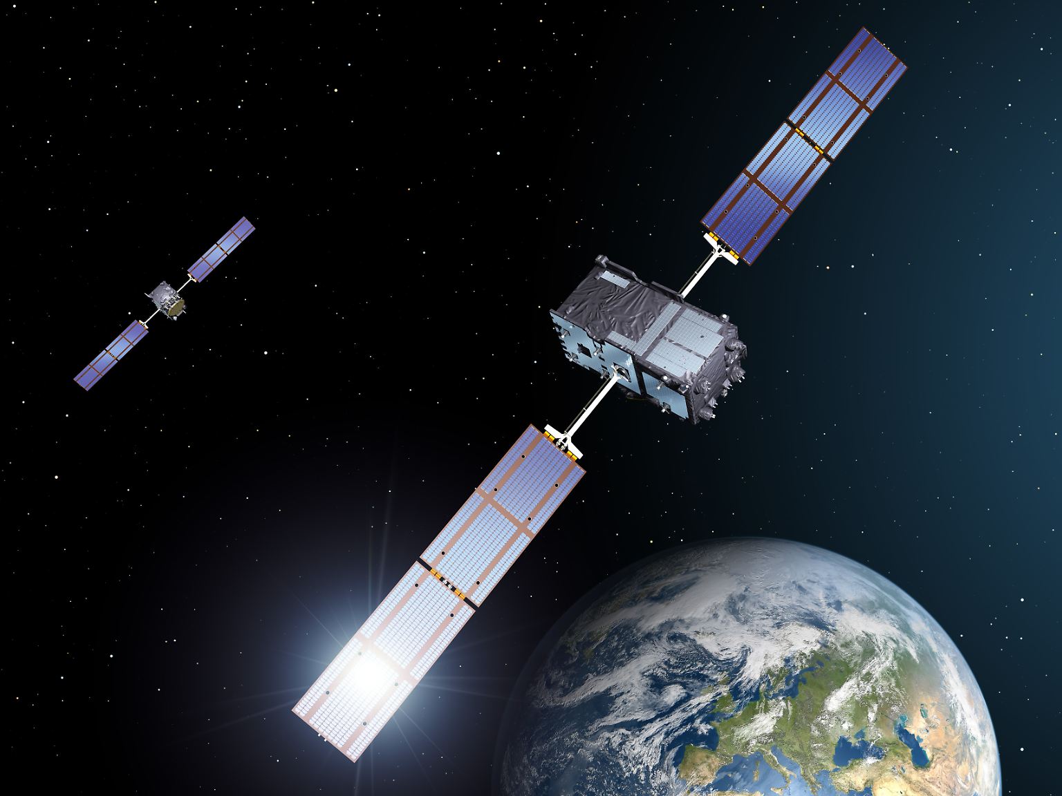 Jahre im Verzug und nach einer Startverschiebung um einen Tag geht es endlich los. Am 21. Oktober 2011 um 12.30 Uhr bringt eine Sojus-Rakete die ersten beiden Satelliten für das europäische Navigationssystem Galileo ins All.